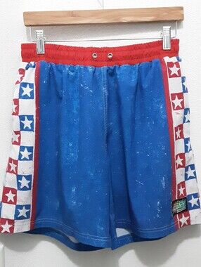 Slunks Swimwear Lined Trunks American Patriotic FAIR